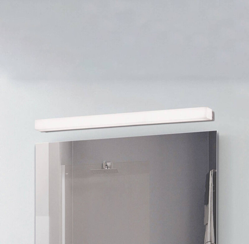 LED-vegglampe til baderom Box, 3 000 K, bredde 89 cm