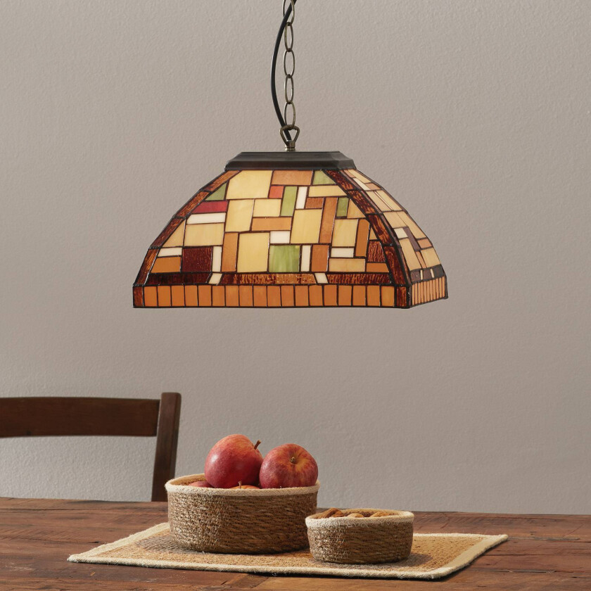 Mosaico hengelampe i Tiffany-stil