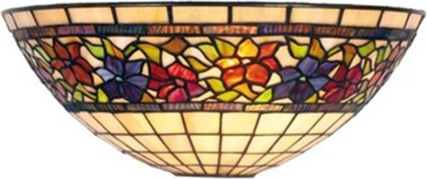 Klassisk FLORA vegglampe i tiffany-stil