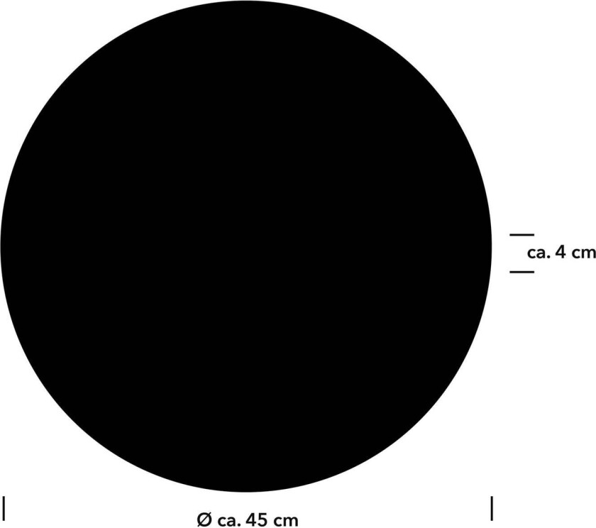 Stella LED-taklampe, antrasitt, Ø 45 cm, CCT