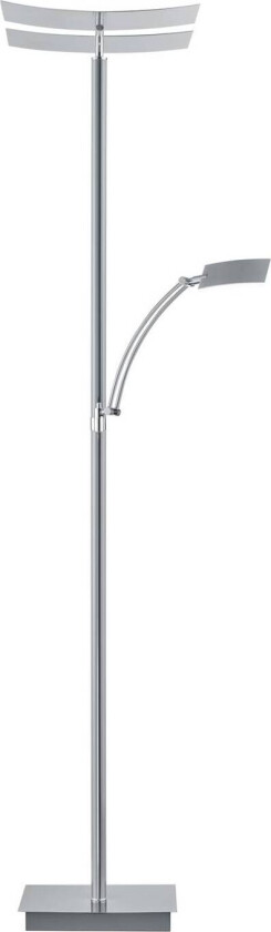 LED-gulvlampe Andy, 3 lyskilder, matt nikkel, CCT, dimmer