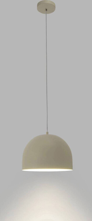 hengelampe Fres, beige, stål, Ø 30 cm
