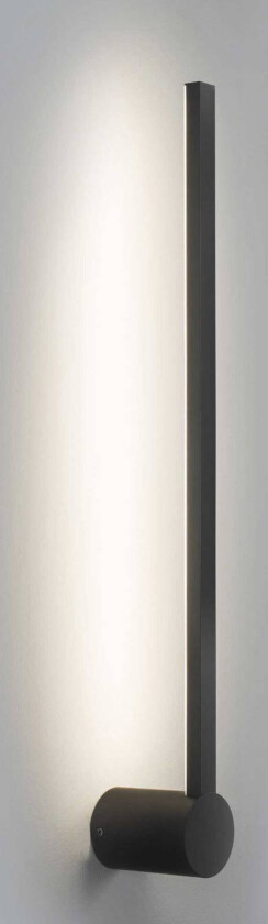 LED-vegglampe til bad Passeggio Nova, 60 cm, svart