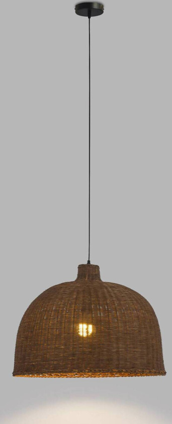 Cortic hengelampe, Ø 60 cm, mørkebrun, rotting