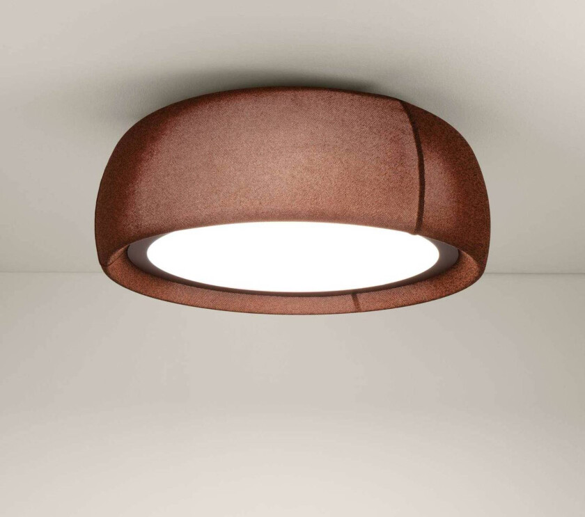 LED-taklampe Gong, brun, 3 000 K, Ø 61,2 cm