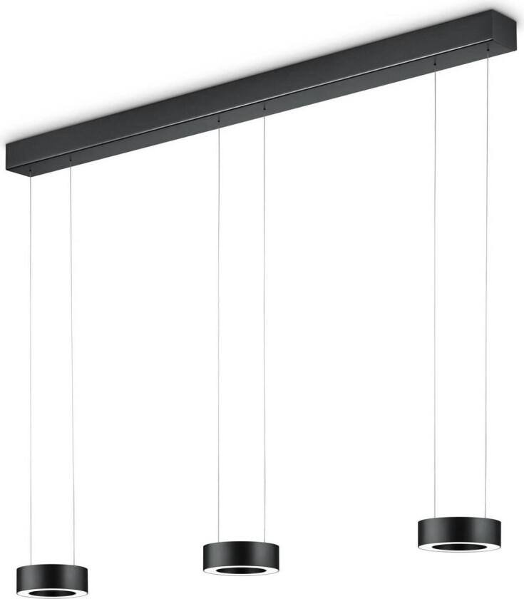 Zera LED-pendellampe, svart, gestkontroll