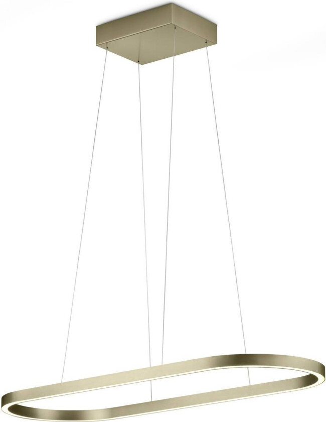 Elin LED-pendellampe, bronse, gestkontroll