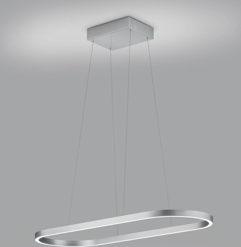 Elin LED-pendellampe, matt nikkel, gestkontroll