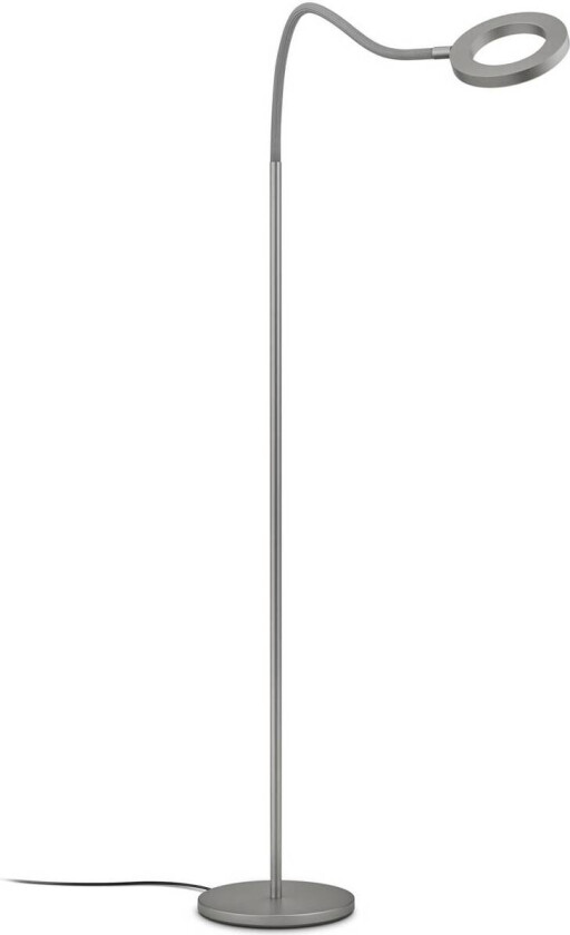 LED-gulvlampe Tessa-Flex, antrasitt, dimbar
