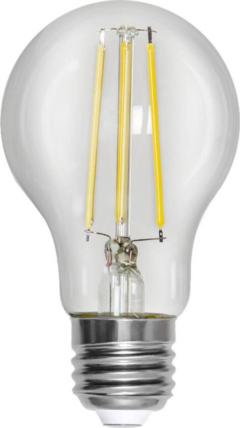 LED-pære, tradisjonell glødepære, E27, 8 W, klar, 4 000 K, dimbar