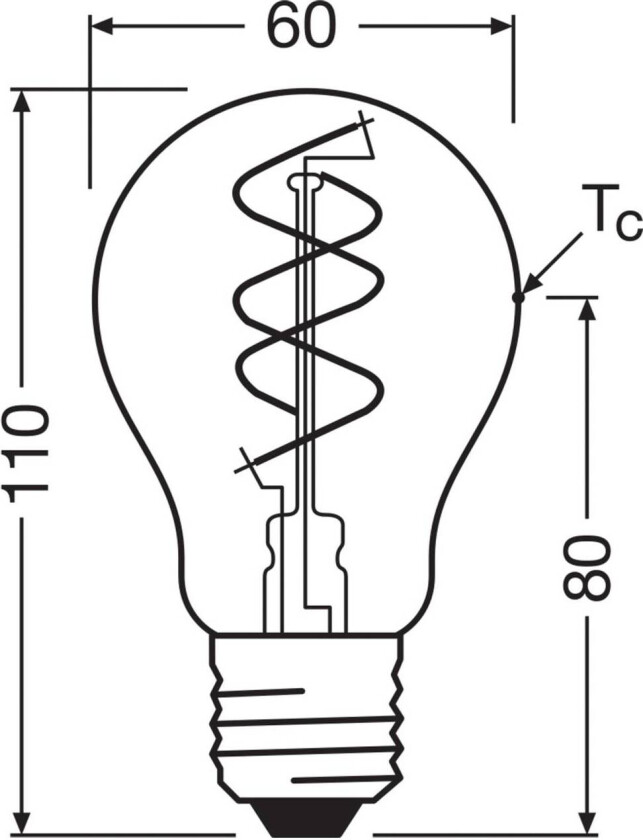 OSRAM LED Vintage E27 8W 2200K Spiral Filament klar dimbar