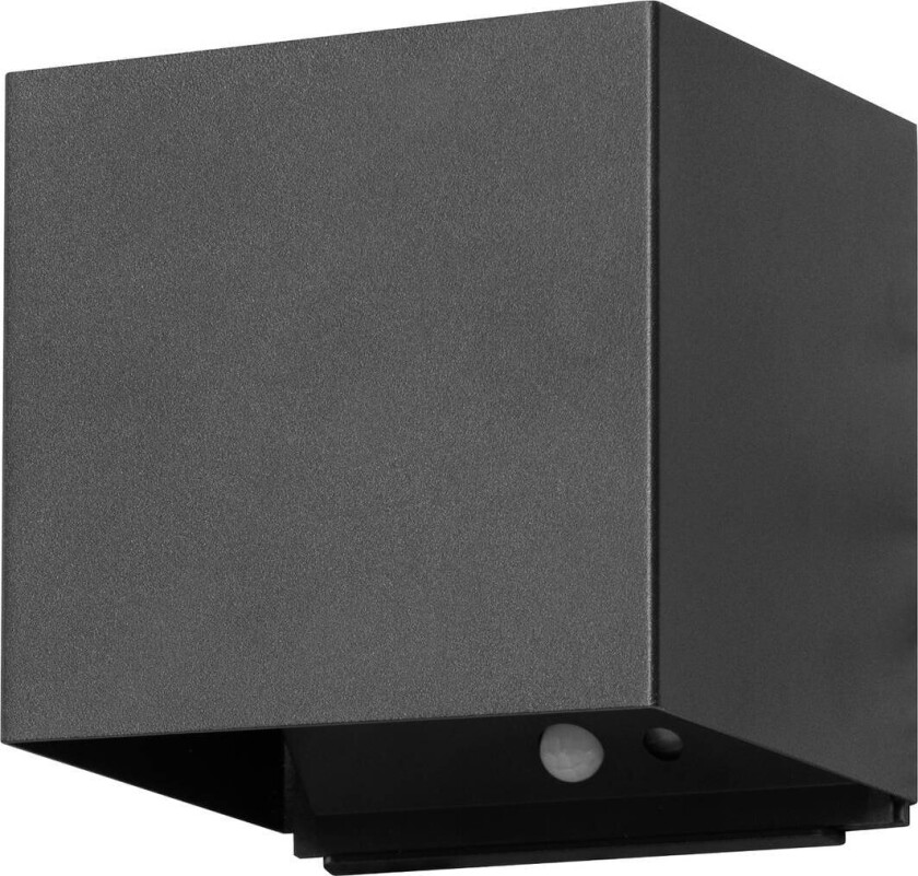 Oppladbar LED-vegglampe Magnetics, svart, 120°, opp/ned, sensor