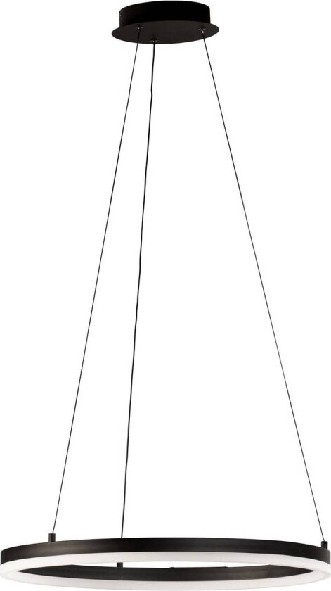 Sirko LED-pendellampe, svart/hvit, metall, CCT, dimbar