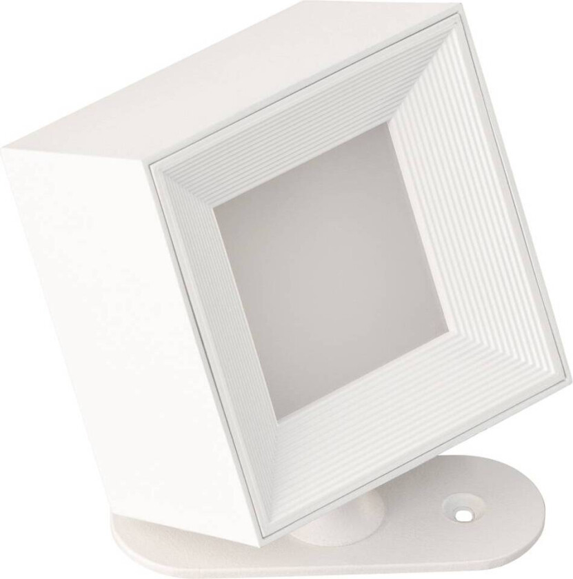 LED oppladbar veggspot Magnetics, hvit, kubeformet, dimbar, CCT