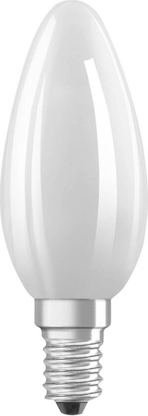 OSRAM LED-pære stearinlys matt E14 1,2W 4000K 255lm