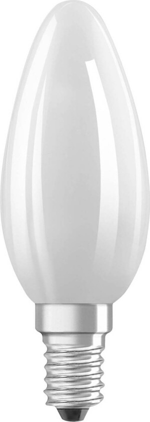 OSRAM LED-pære stearinlys matt E14 1,2W 2700K 255lm