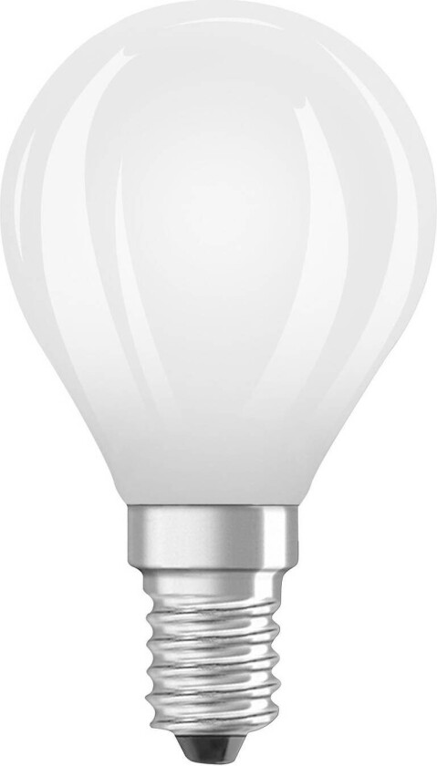 OSRAM LED-pære dråpe E14 1,2W matt 2700K 255lm
