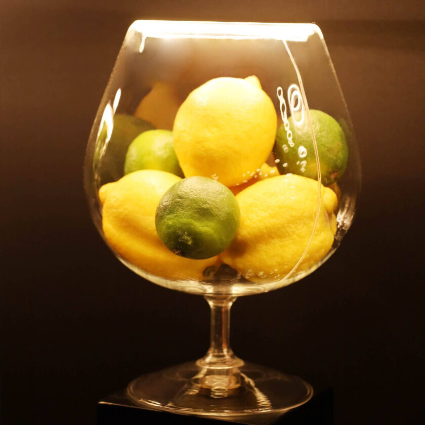 LED-pære flytende Cognac klar E27 6W 922 dimbar