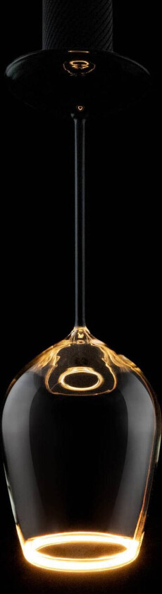 LED-pære flytende rødvin svart, E27 5 W 922