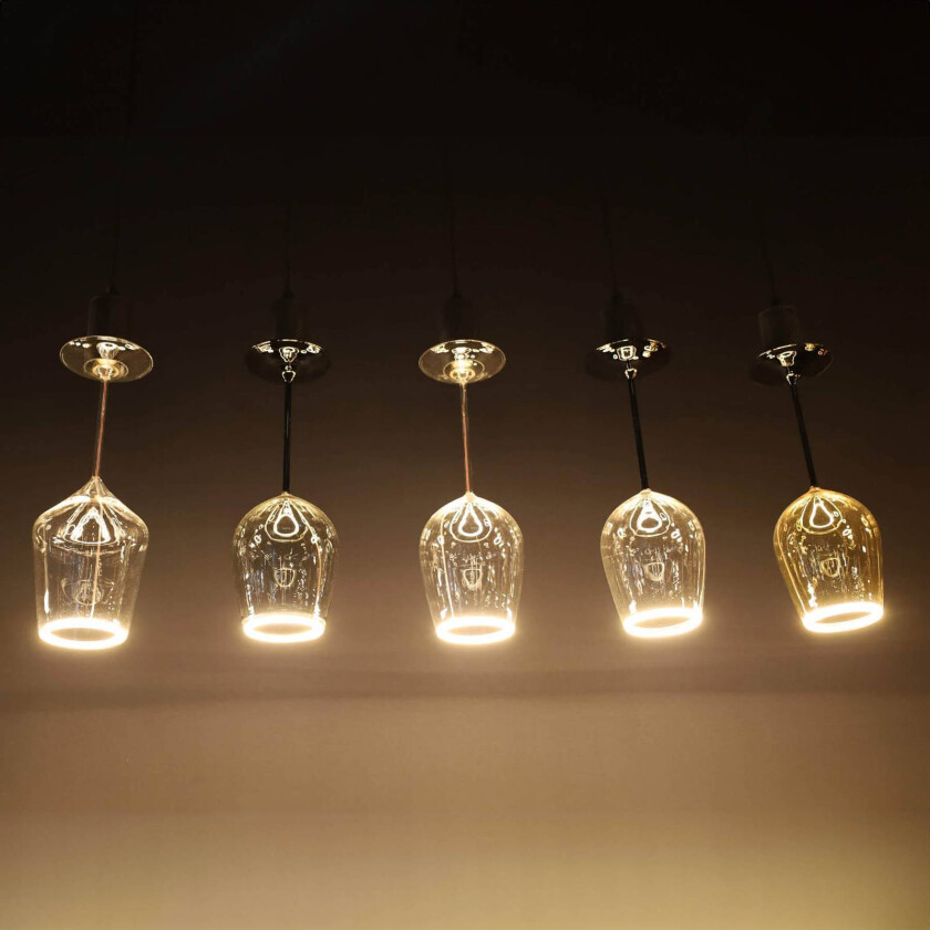 LED-pære Floating Rosé Wine, E27, 5 W 922 dimbar