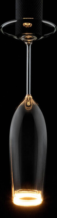 LED-pære flytende champagne, E27, 4 W 922 dimbar