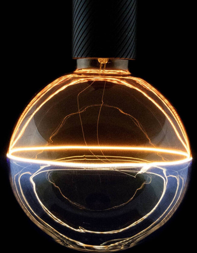 LED-globus Illusion, E27 G145 blå/amber 6W 1900K dimbar