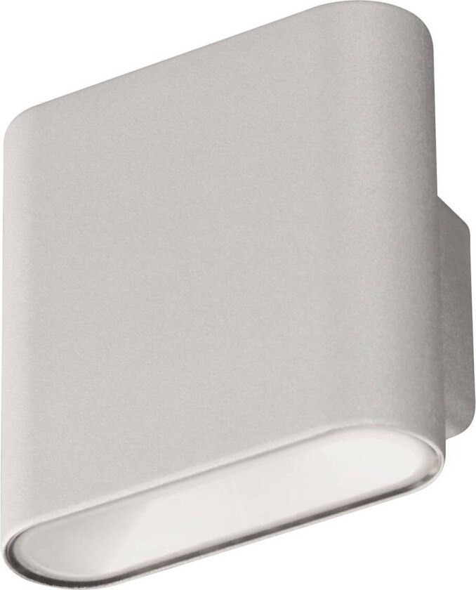 LED oppladbar vegglampe Magnetics, sølv, opp & ned, bredde 10 cm