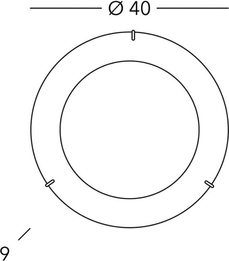 Serena taklampe, gullfarget, Ø 40 cm, metall/glass