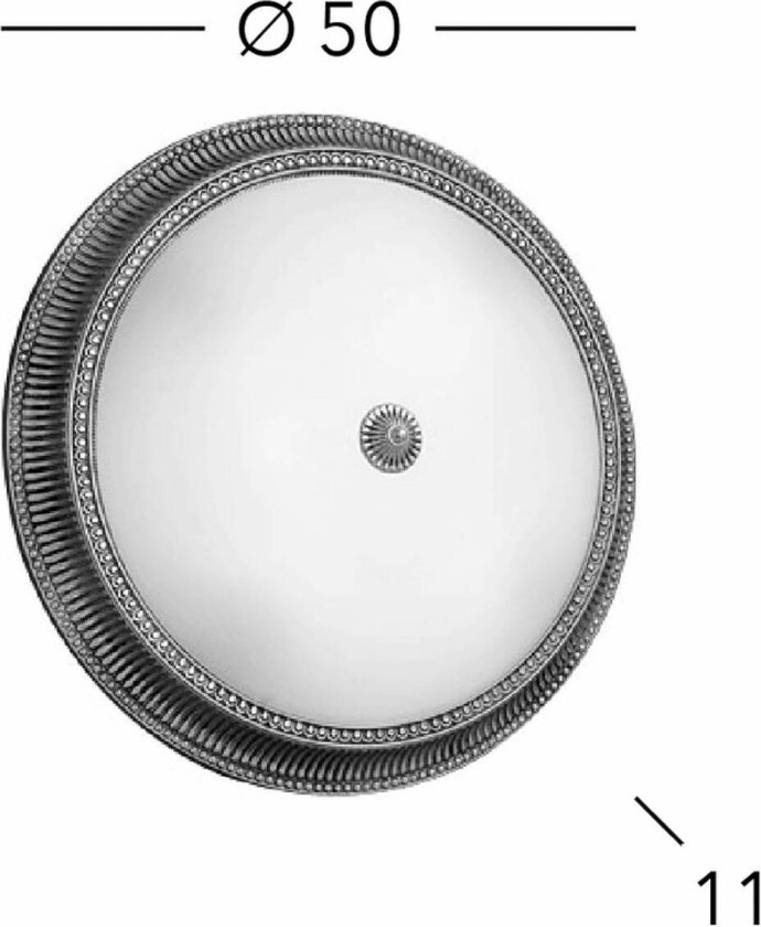 Milord taklampe, Ø 50 cm, antikk messingfarge