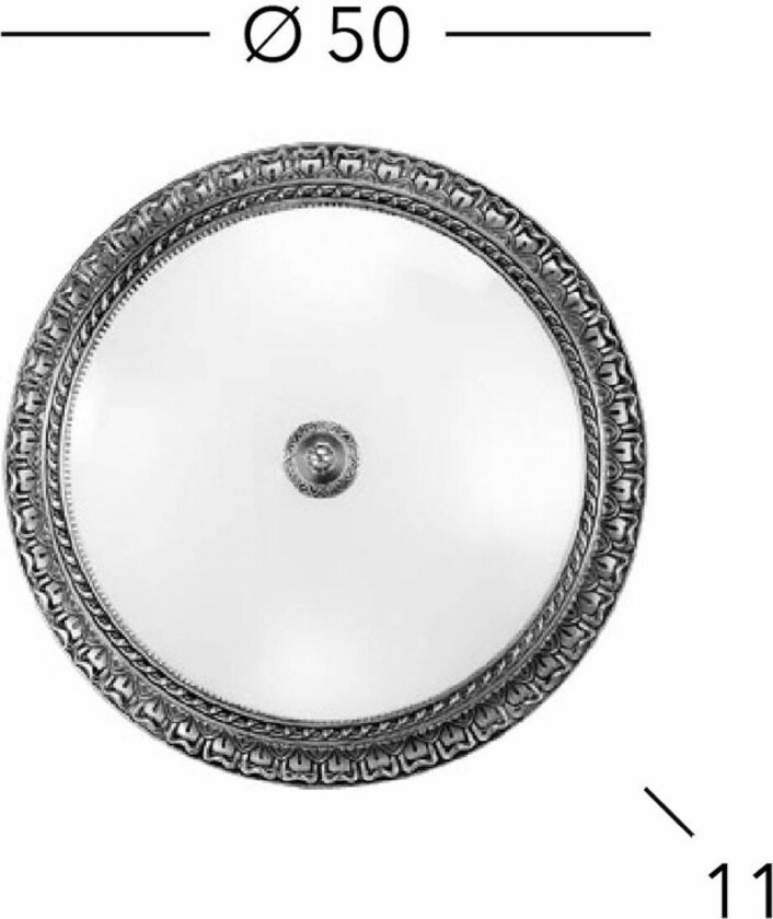 Milady taklampe, Ø 50 cm, 24 karat gullbelagt