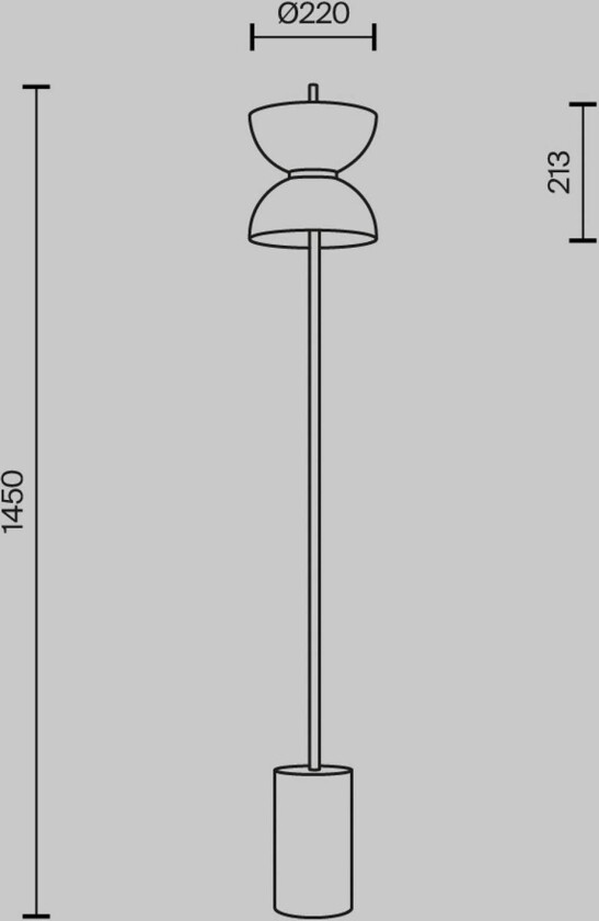 LED-gulvlampe Kyoto, hvit, høyde 145 cm, marmor