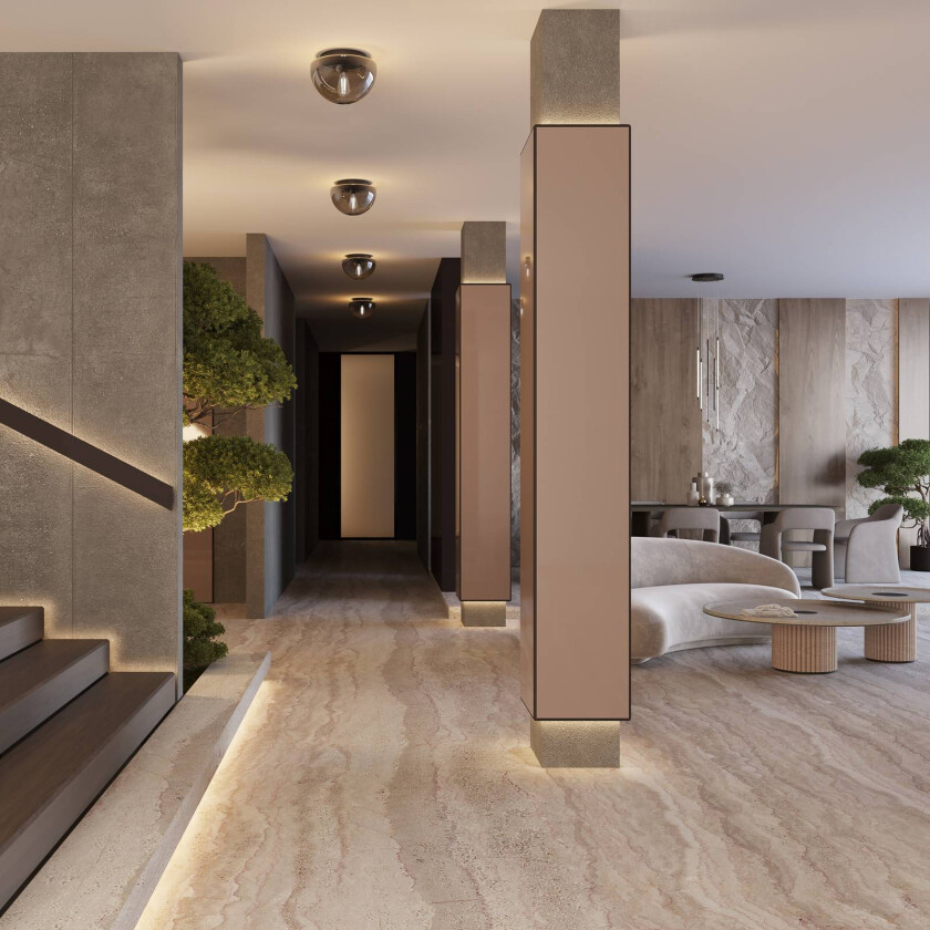 Glassy taklampe, røykgrå, Ø 31,5 cm, glass