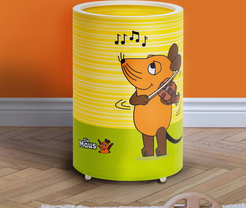 LED-bordlampe 25/15 mouse, gul, 25 cm, dimbar