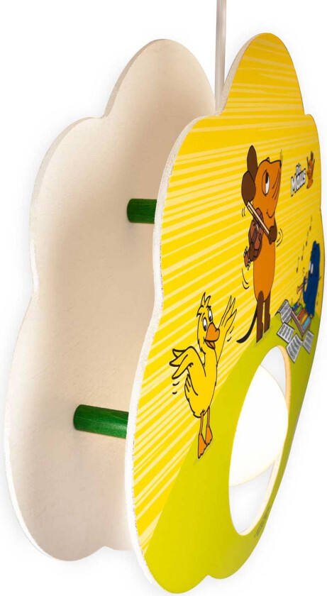 Mouse pendellampe, gul, tre, E27, 1 lyskilde