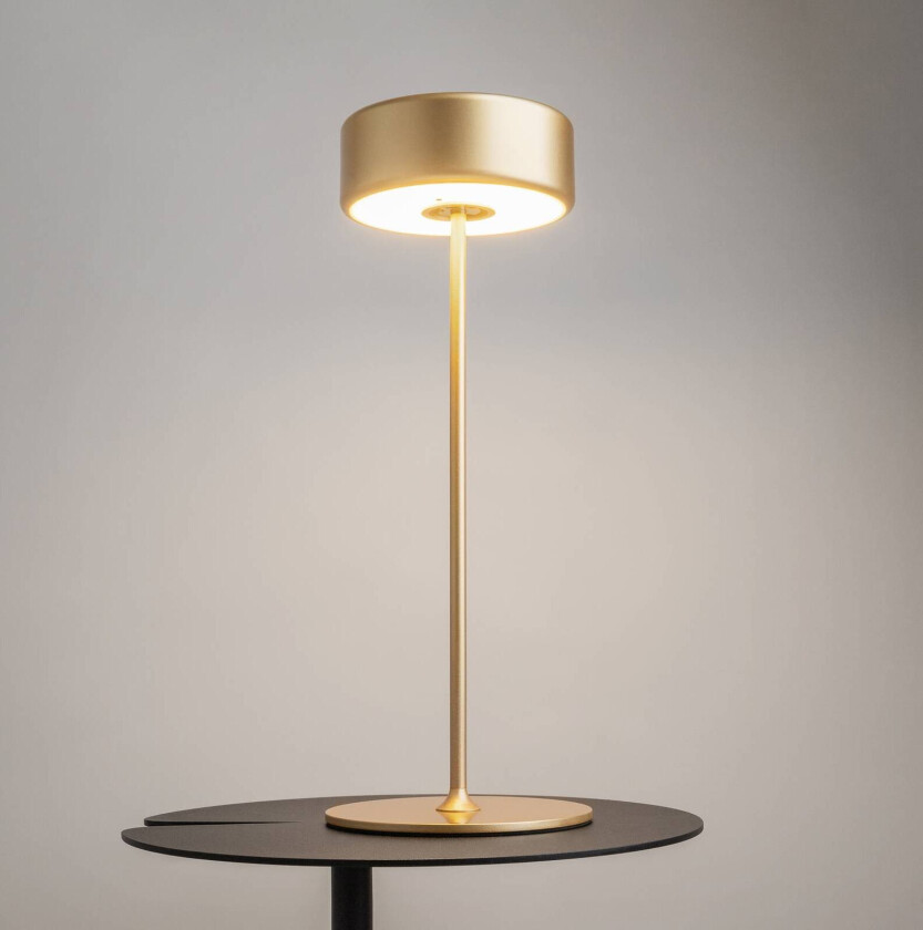 oppladbar LED-bordlampe AI Collaboration, aluminium, gull