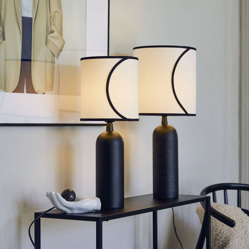 bordlampe Carter Celyn Ava offwhite/svart Ø 20 cm