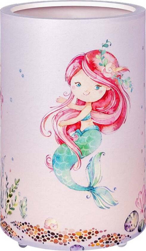 LED-bordlampe 25/15 Mara havfrue, fargerik, dimbar