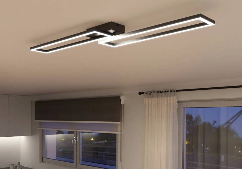 Müller Licht tint LED taklampe Ciso, RGB, CCT, svart