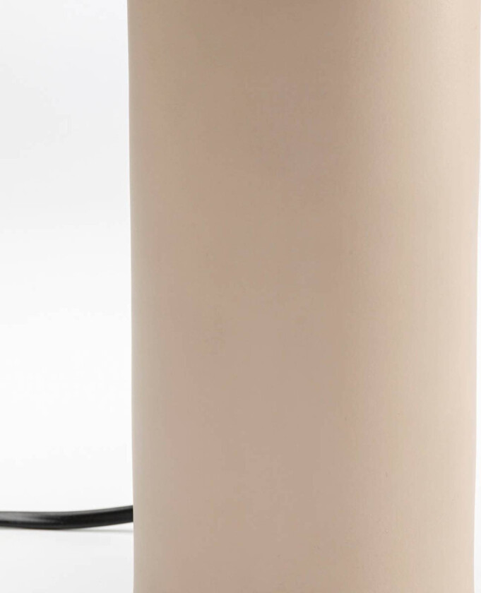 KARE Maya bordlampe, beige, stål, høyde 39 cm