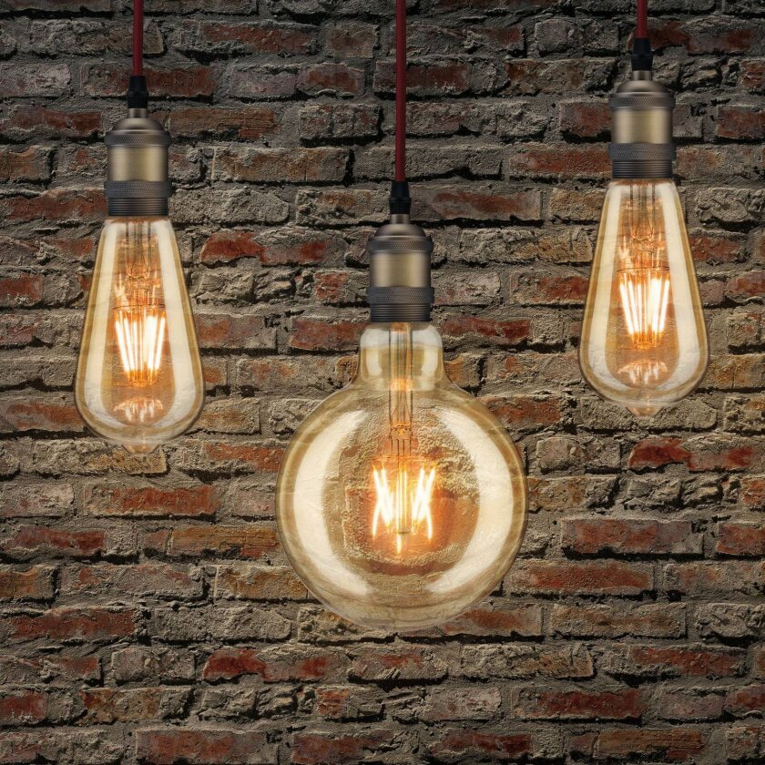 LED-filamentpære G125 E27 2,7 W gull 1 700 K