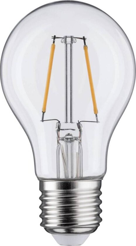LED-filamentpære, E27, 3 W, klar, 2 700 K