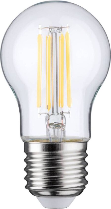 LED-dråpepære, glødetråd, E27, 6,5 W, klar, 2 700 K