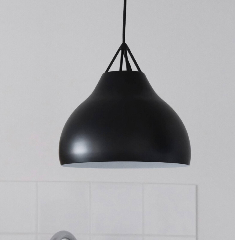 Pyra pendellampe, Ø 23 cm, svart, metall