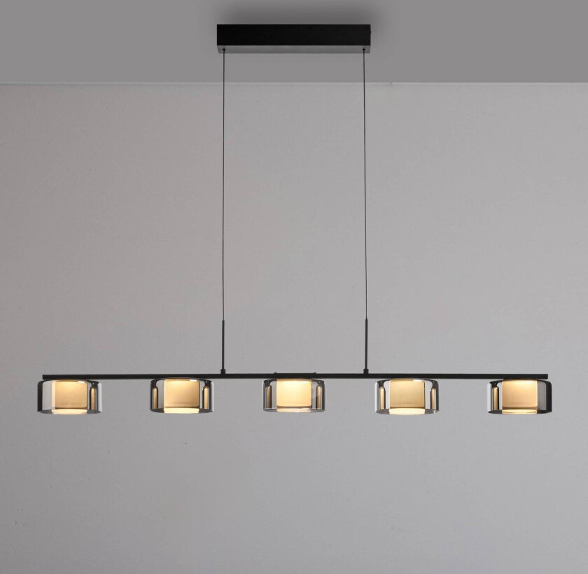 Paul Neuhaus hengelampe Rika, svart, lengde 119 cm