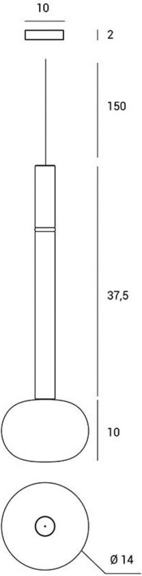 Mose hengelampe, gull, skjermhøyde 48 cm, 1 lyskilde, glass