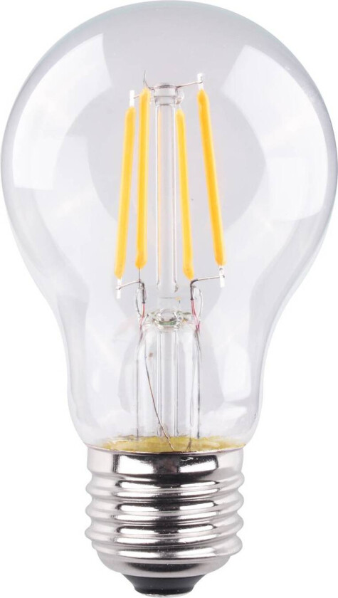 LED E27 4,2 W glødetråd 2 700 K klar, 2-pakning