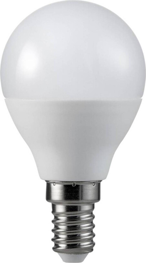 LED-dråpe E14 4,5 W 2 700 K opal, 2-pakning