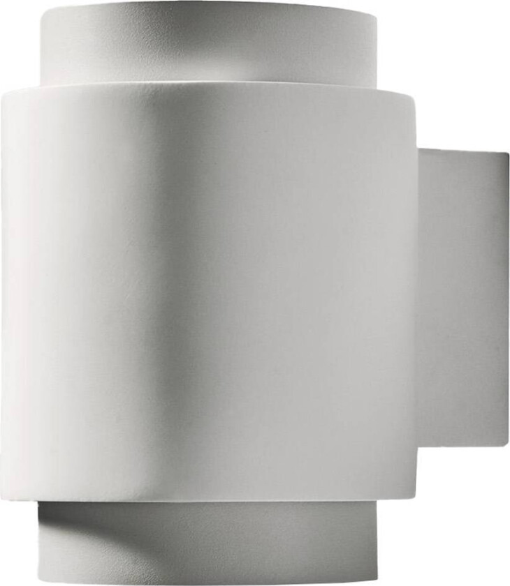 Syme vegglampe, hvit, rund, Ø 11 cm, gips, GX53