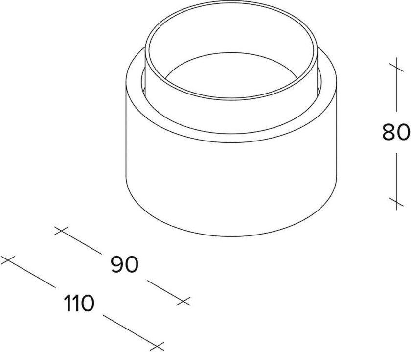 Syme taklampe, hvit/svart, rund, Ø 11 cm, gips, GX53