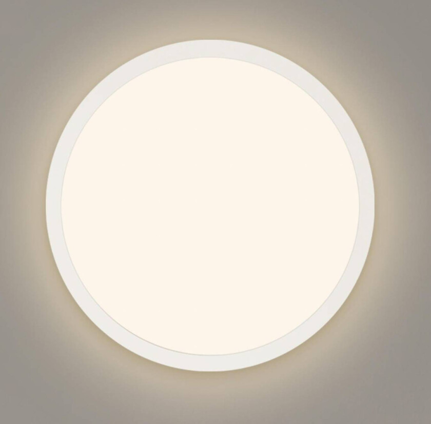 LED-panel Jalo Round, Ø 29,2 cm, hvit, plast, 2700 K
